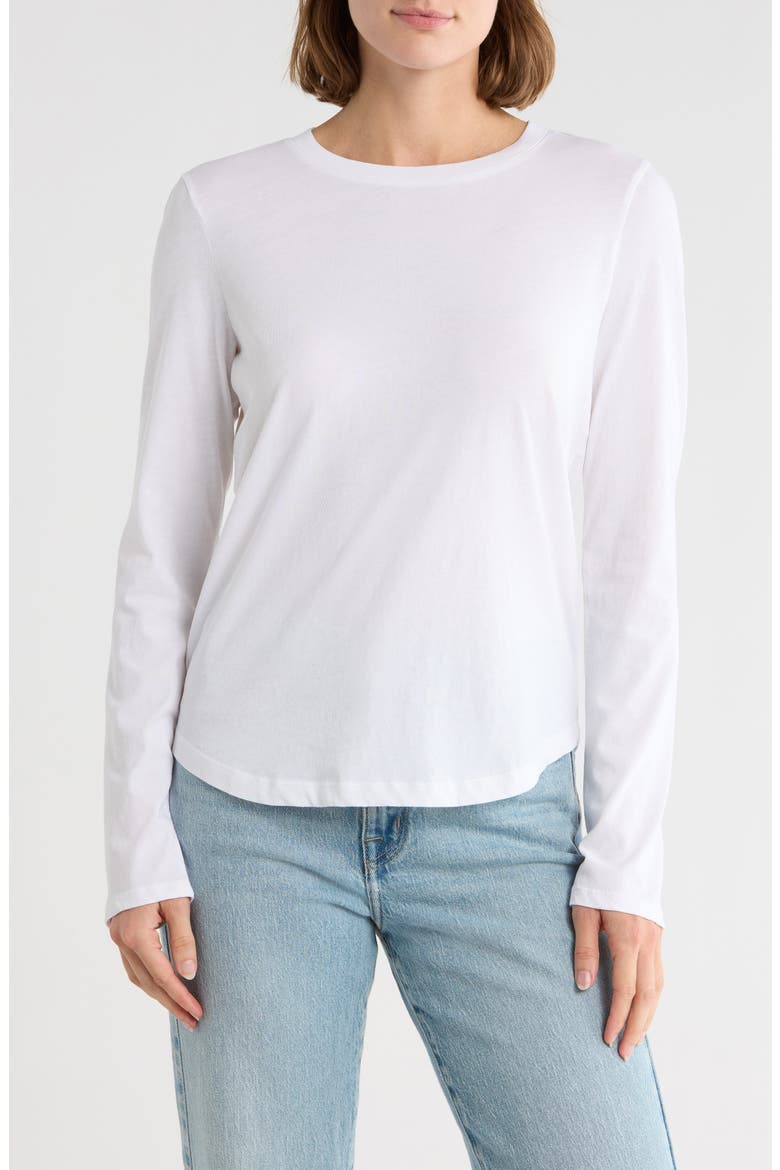 Softfade Long Sleeve T-Shirt, Main, color, WHITE