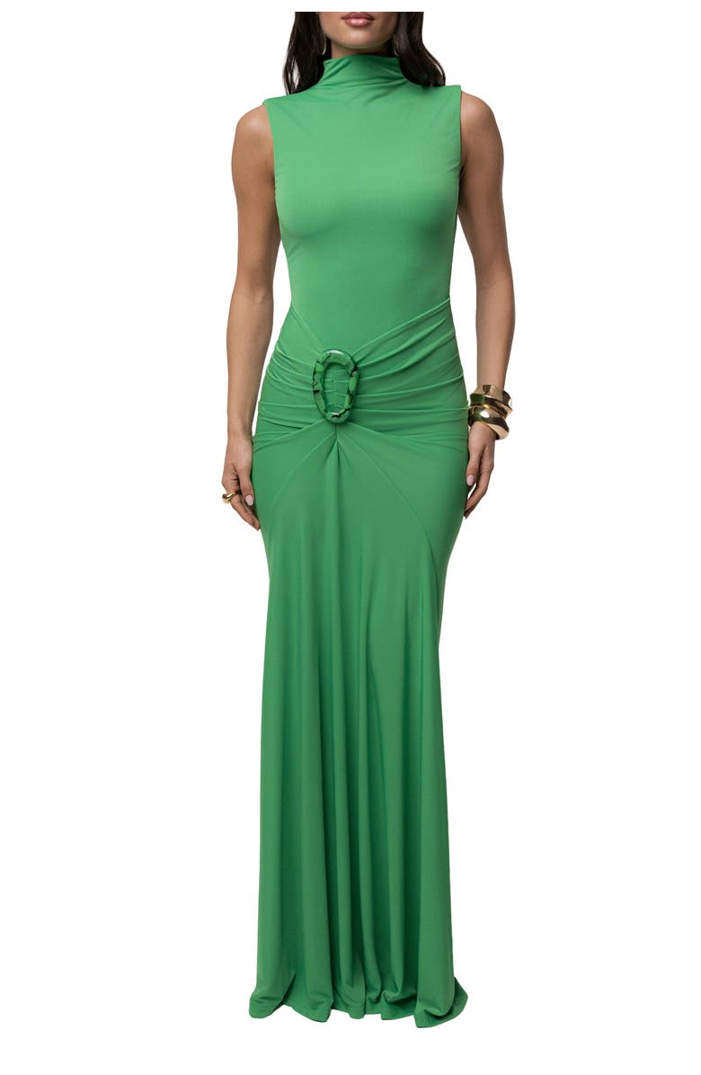 JLUXLABEL Kora Sleeveless Maxi Dress, Main, color, Green