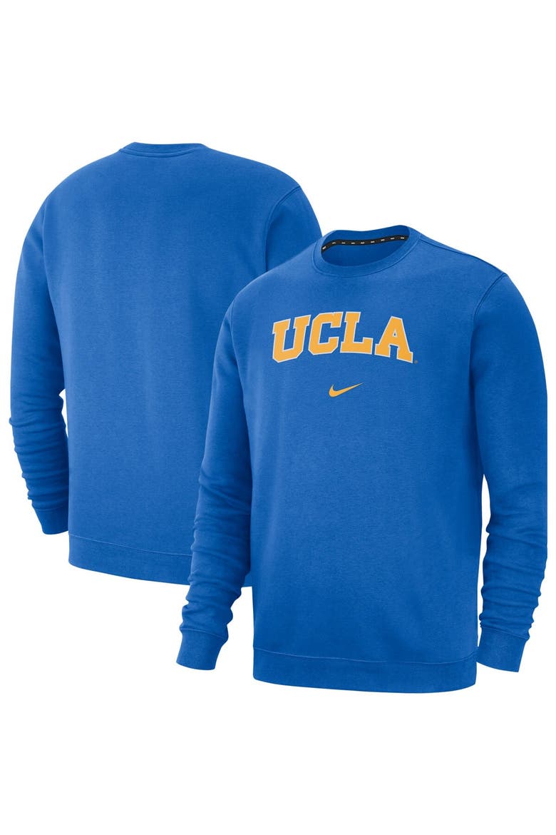 Men's Nike Blue UCLA Bruins Club Fleece Sweatshirt, Main, color, Blue