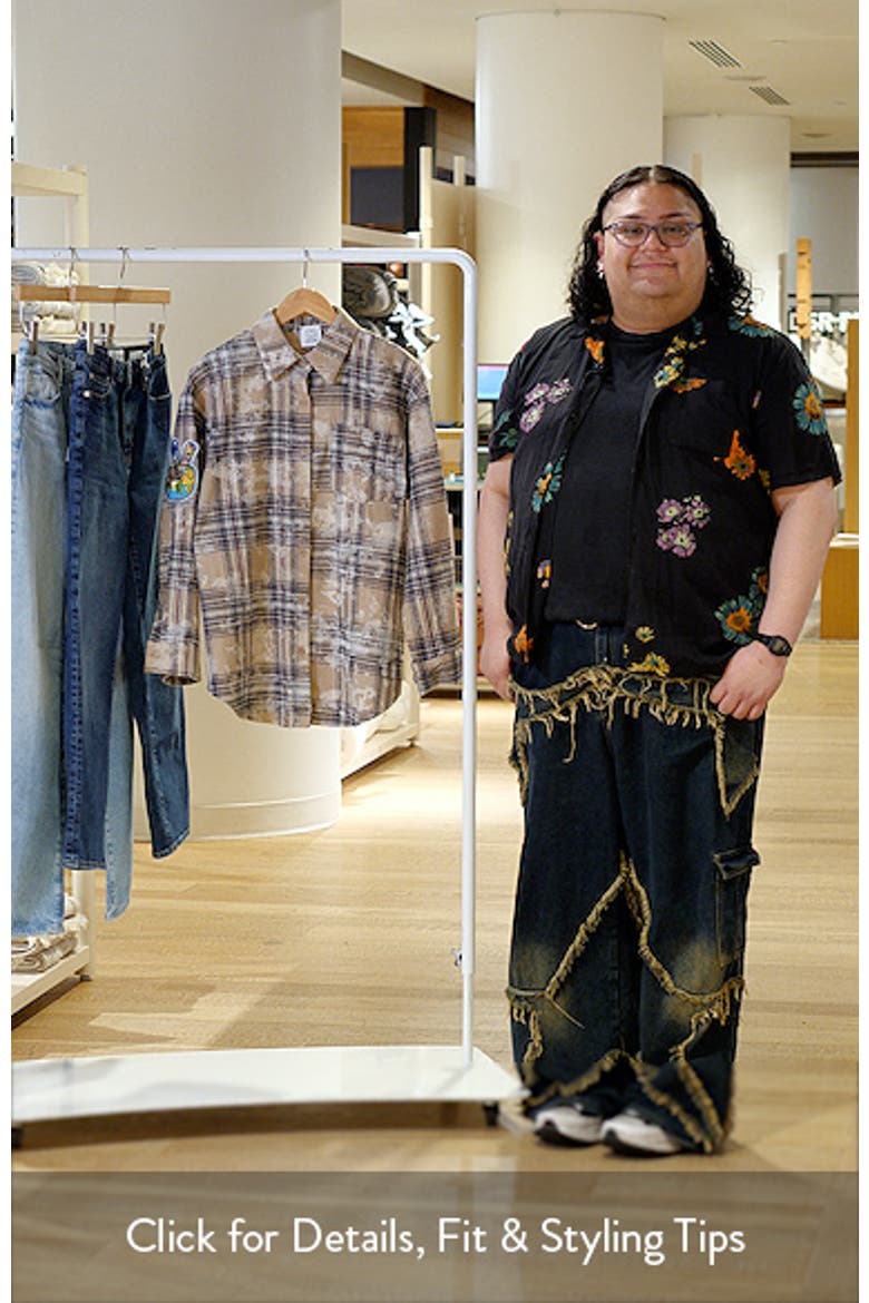 Joan Faded Plaid Button-Up Shirt video