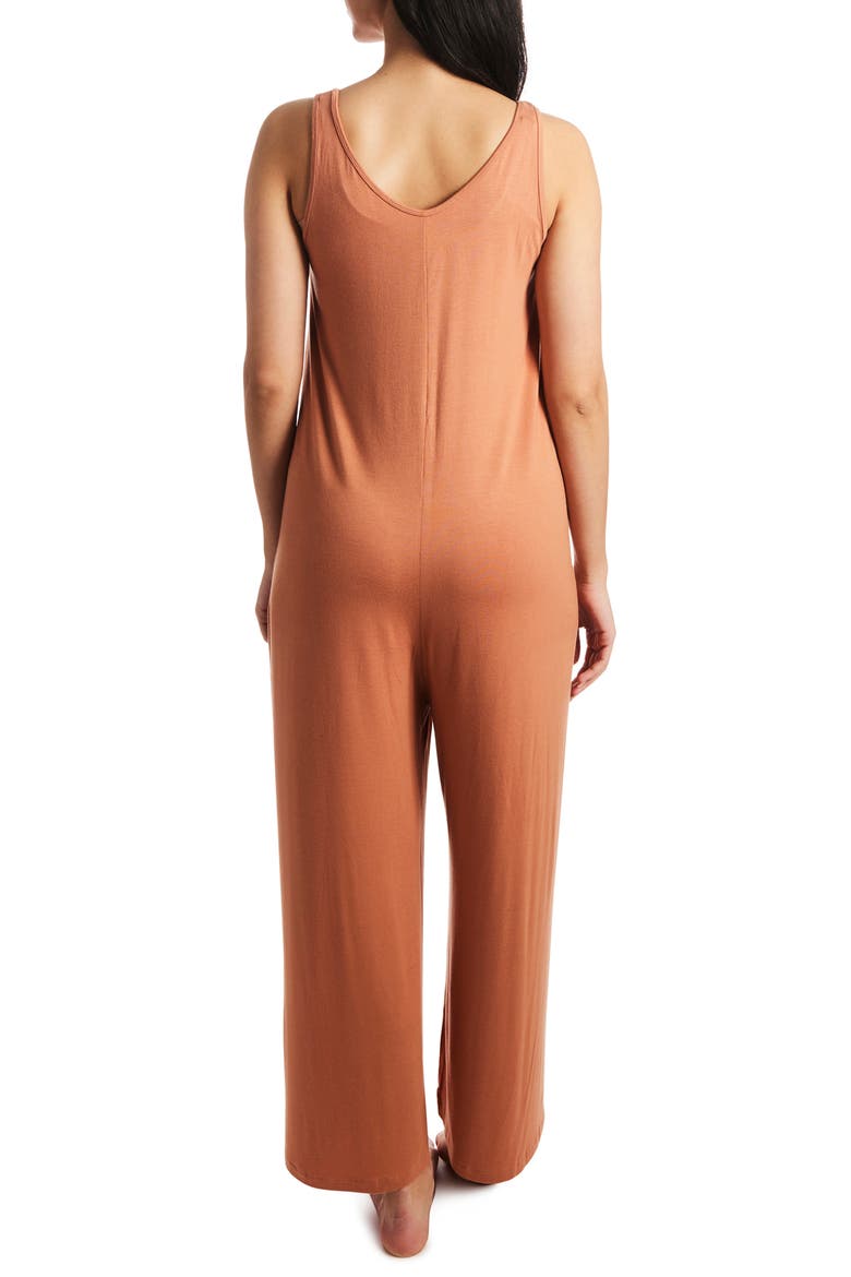 Luana During & After Maternity/Nursing Romper, Alternate, color, SANDSTONE