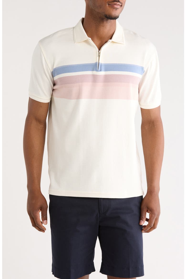 Quarter Zip Polo, Main, color, OFF WHITE