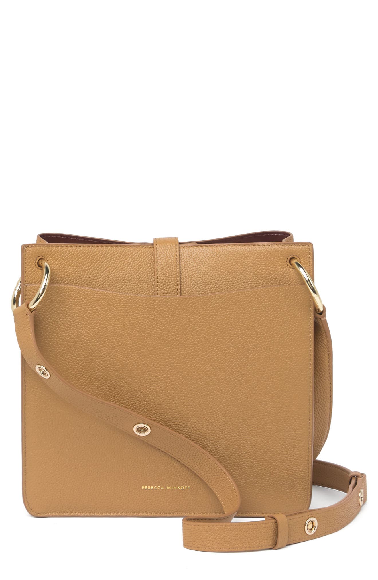 Rebecca Minkoff Megan Small Leather Feed Bag, Alternate, color, 