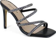 ZIGISOHO Rhinestone Strap Stiletto Sandal
