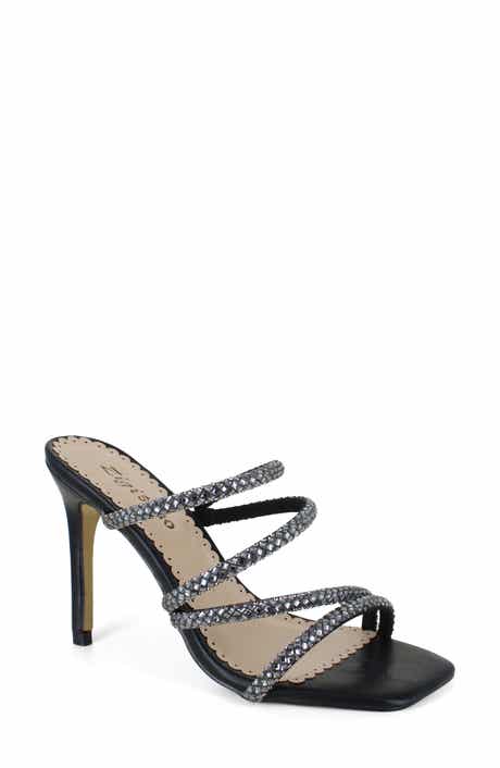 ZIGISOHO Rhinestone Strap Stiletto Sandal