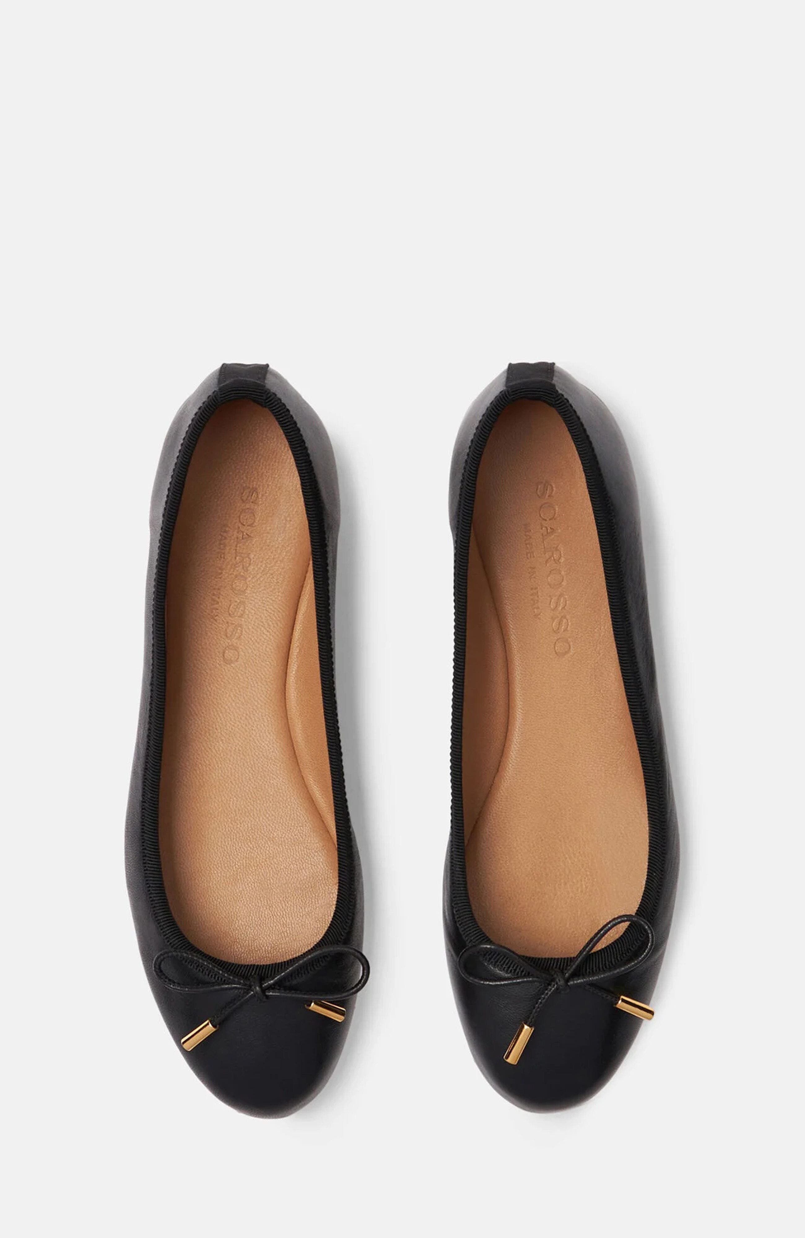 Carla Ballerinas, Alternate, color, Black - Calf