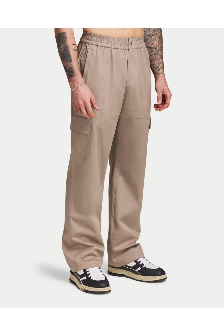 Utility Relaxed Fit Cargo Trousers, Alternate, color, Stone