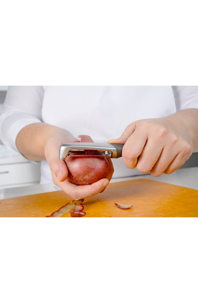 CUISIPRO 7-Inch Swivel Peeler, Charcoal Grey, Alternate, color, Gray