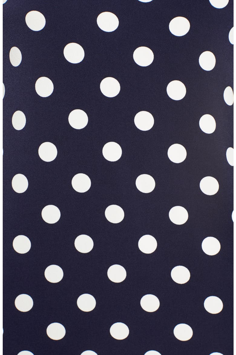 Dot Print Bell Sleeve Blouse, Alternate, color, 529-EVENING NAVY