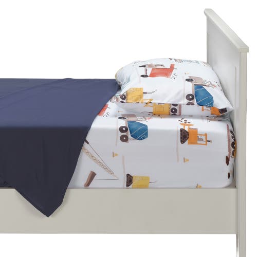 Bedtime Originals Construction Zone Transportation Twin Sheets & Pillowcase Set In Multi