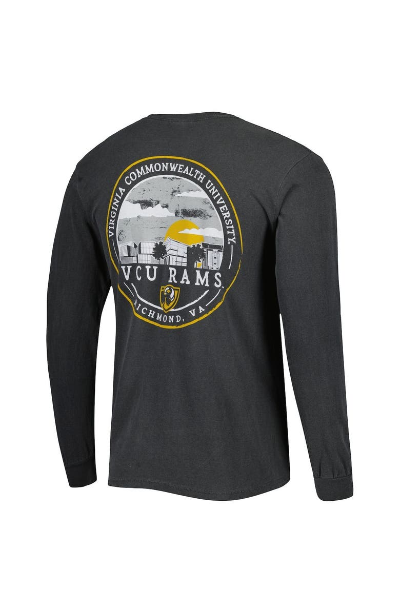 IMAGE ONE Men's Black VCU Rams Circle Campus Scene Long Sleeve T-Shirt, Alternate, color,
