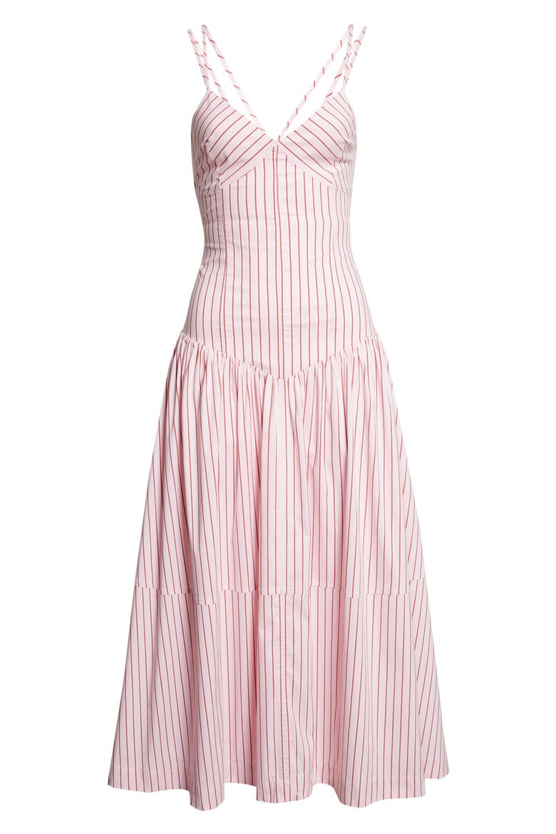 Dagna Strappy Lace Back Sleeveless Maxi Dress, Alternate, color, COTTON CANDY/ CRIMSON PLUM