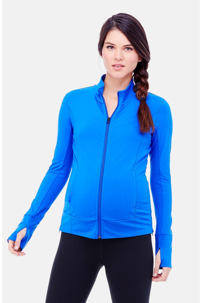 Active Maternity Jacket, Alternate, color, COBALT BLUE