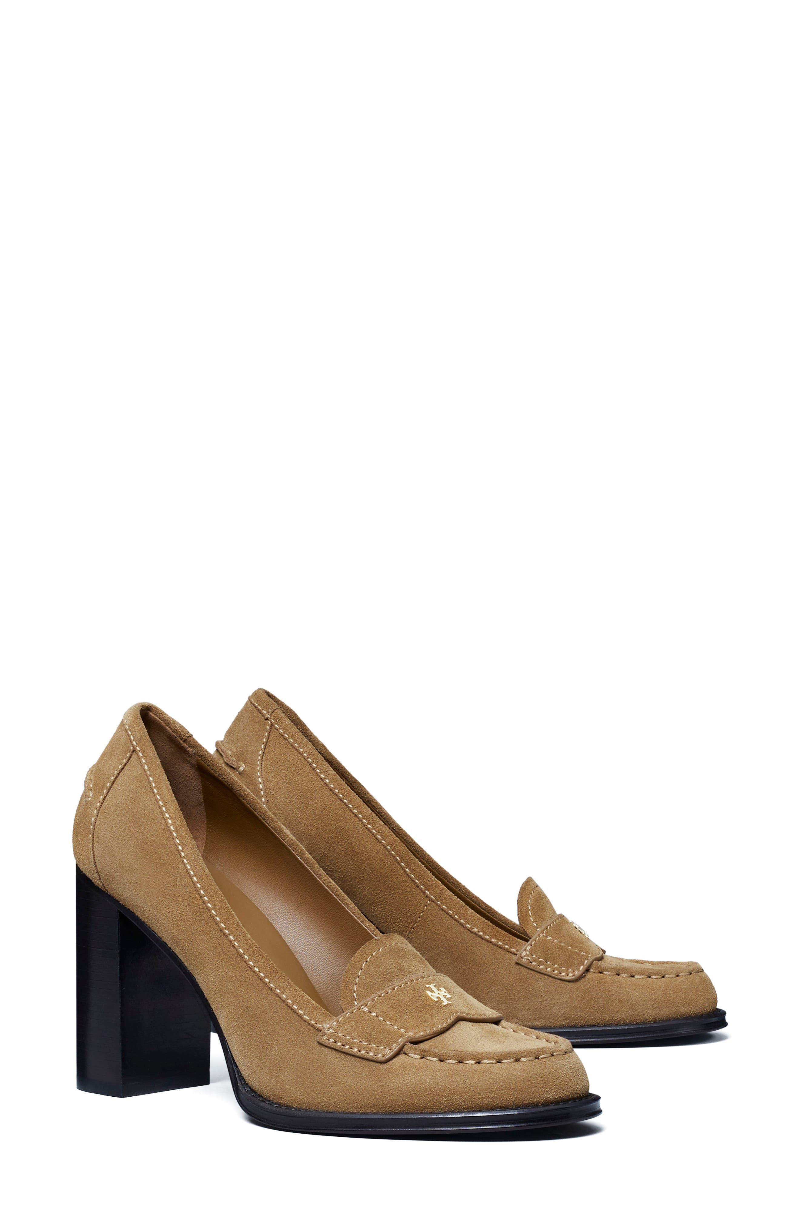 Vintage Heeled Loafer, Main, color, TOFFEE