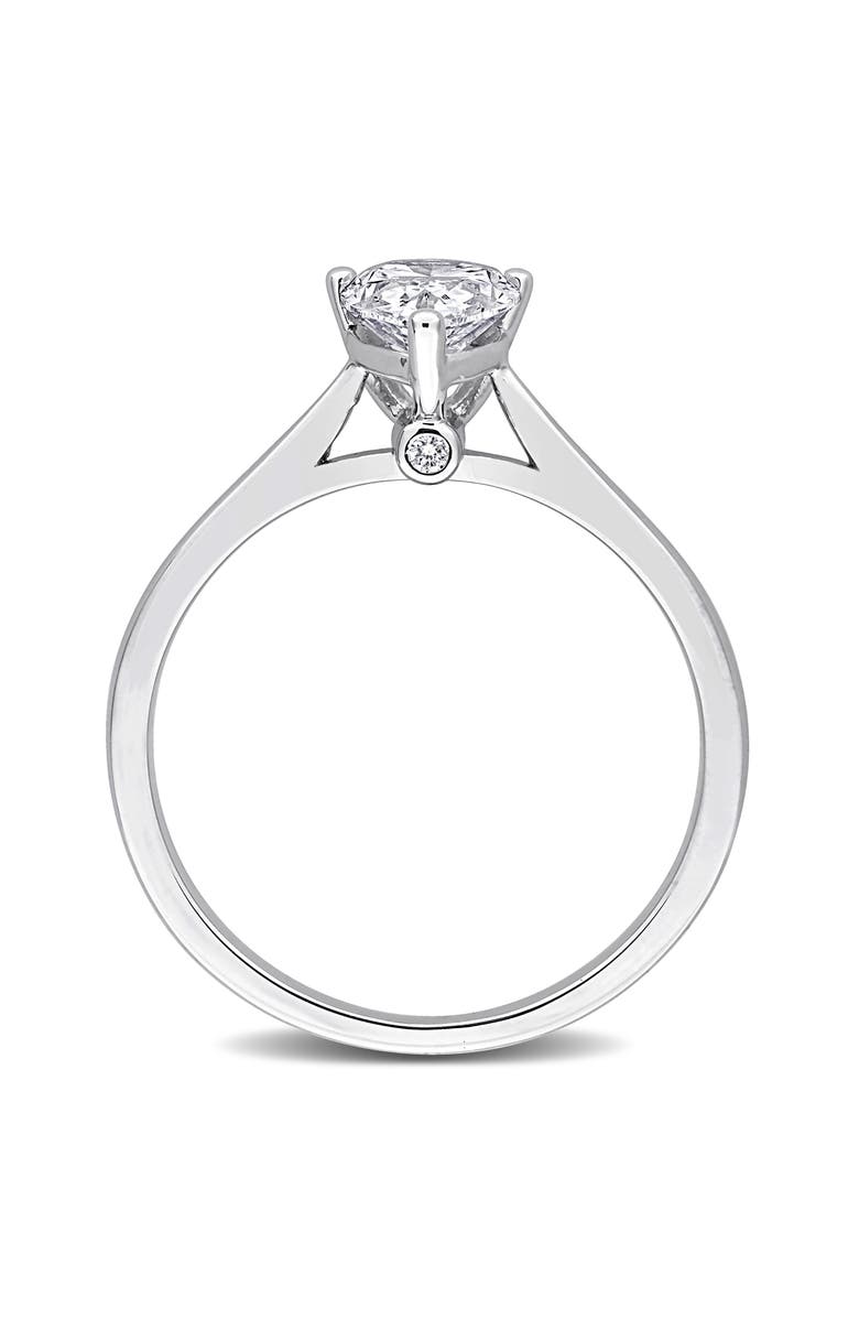 Created Forever Pear Cut Lab Grown Diamond Solitaire Ring, Alternate, color, 