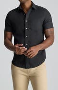 UNTUCKit Cameron Solid Wrinkle Resistant Linen Button-Up Shirt
