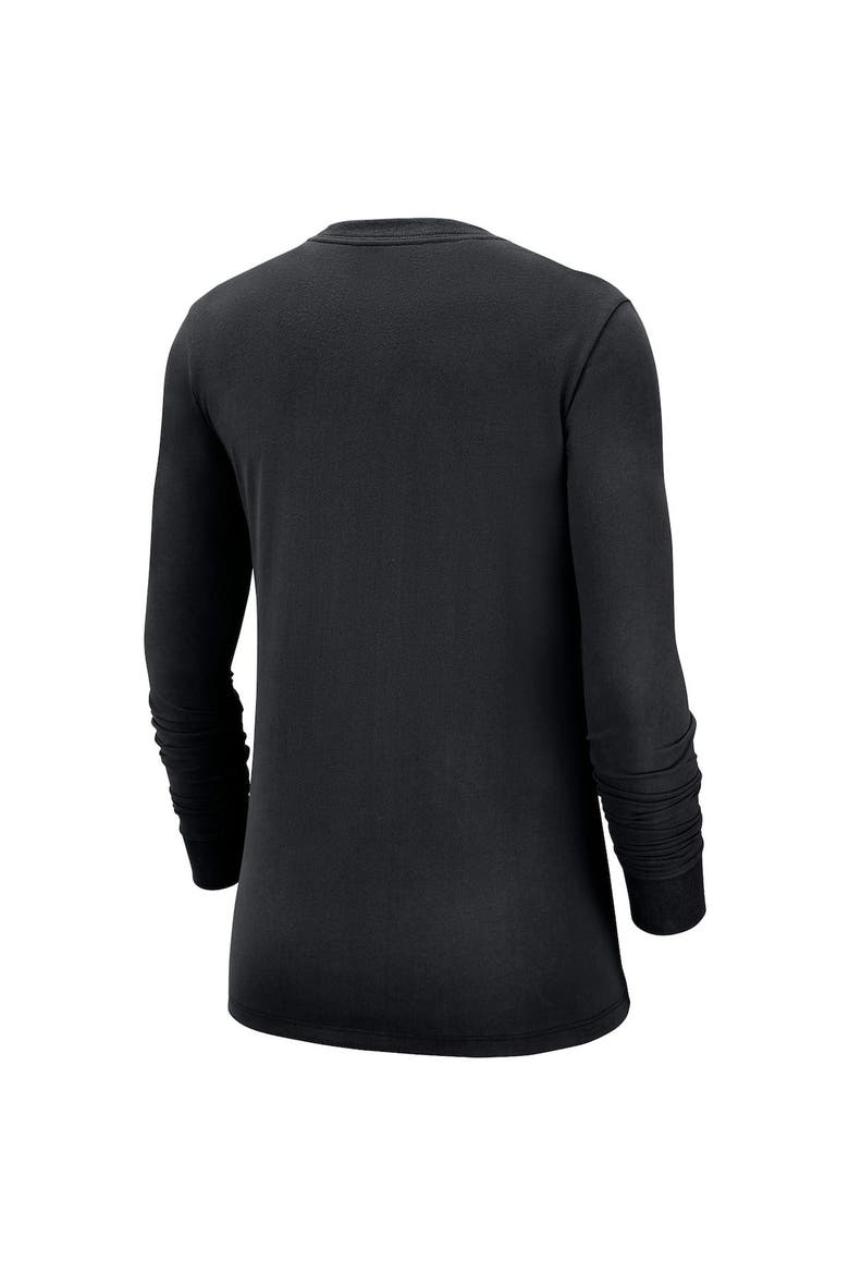 Women's Nike Black Virginia Tech Hokies Logo Performance Long Sleeve T-Shirt, Alternate, color, Black