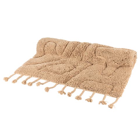 Tactile Elegance Hand-Woven Rug, Natural
