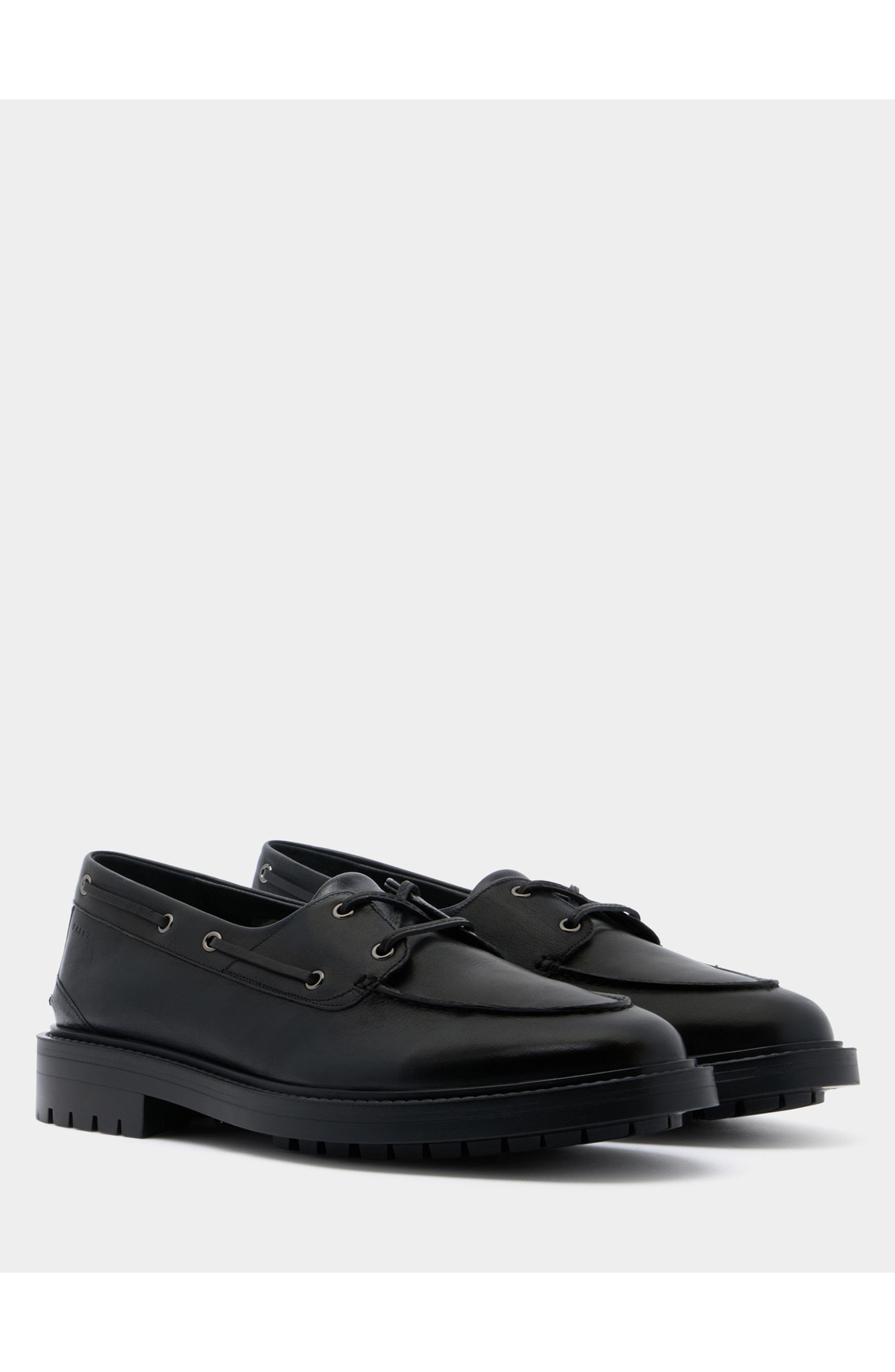 Bally B-Lug Derby in Leather, Alternate, color, Black