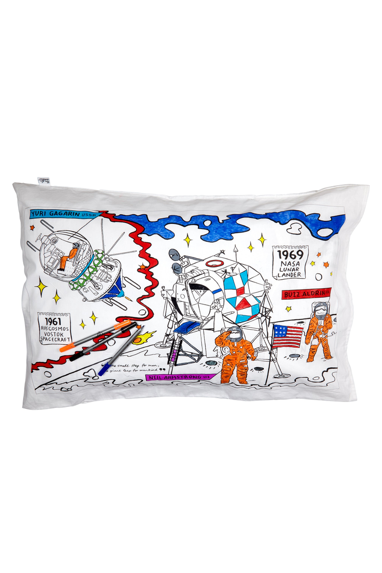 Color Your Own Pillowcase Space Explorer, Alternate, color, Space Explorer Print