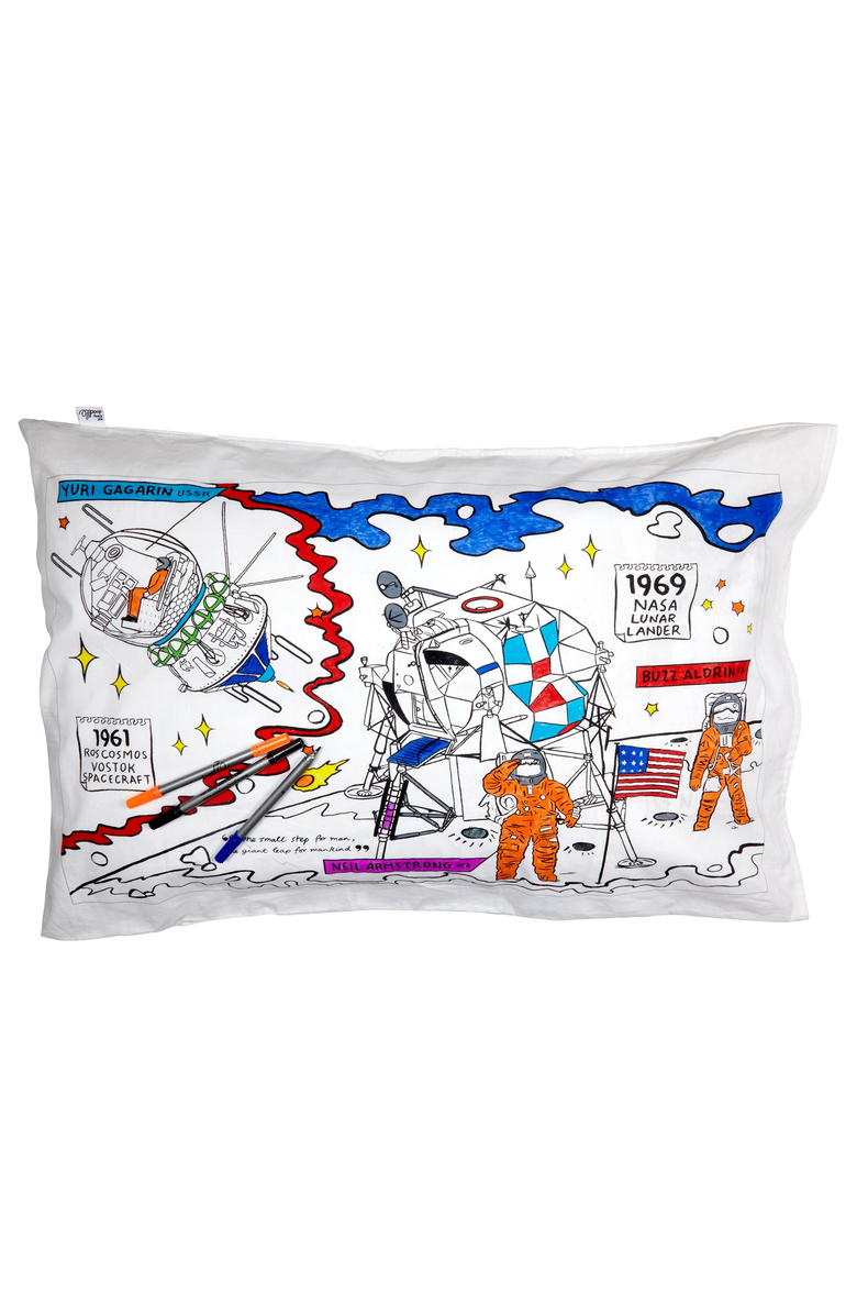 Eat Sleep Doodle Color Your Own Pillowcase Space Explorer, Alternate, color, Space Explorer Print