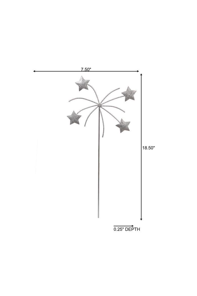 Metal Star Pick Silver for Spring Home Decor, Alternate, color, Silver