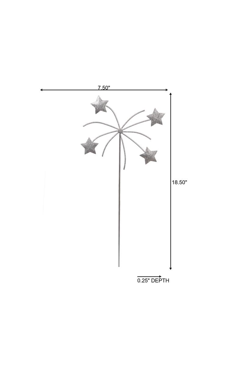 Transpac Metal Star Pick Silver for Spring Home Decor, Alternate, color, Silver