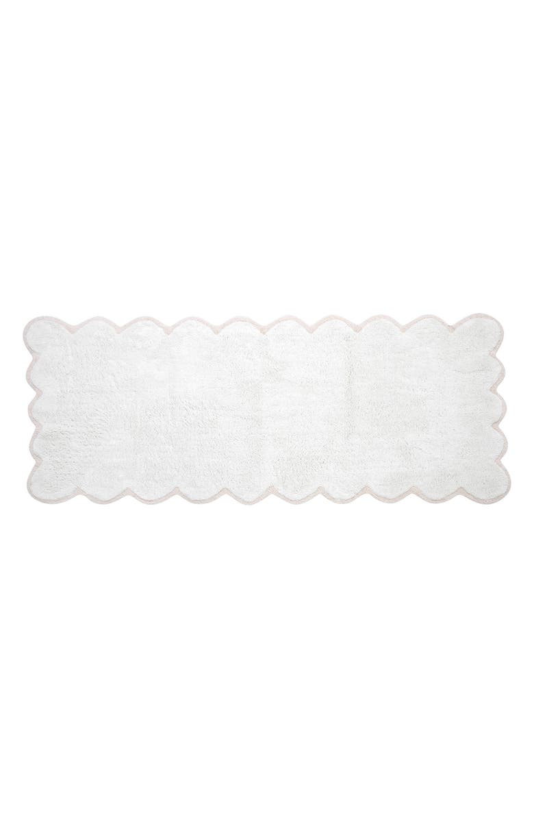 VCNY HOME Scallop Cotton Bath Runner, Main, color, 