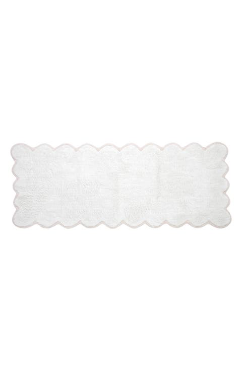 Scallop Cotton Bath Runner