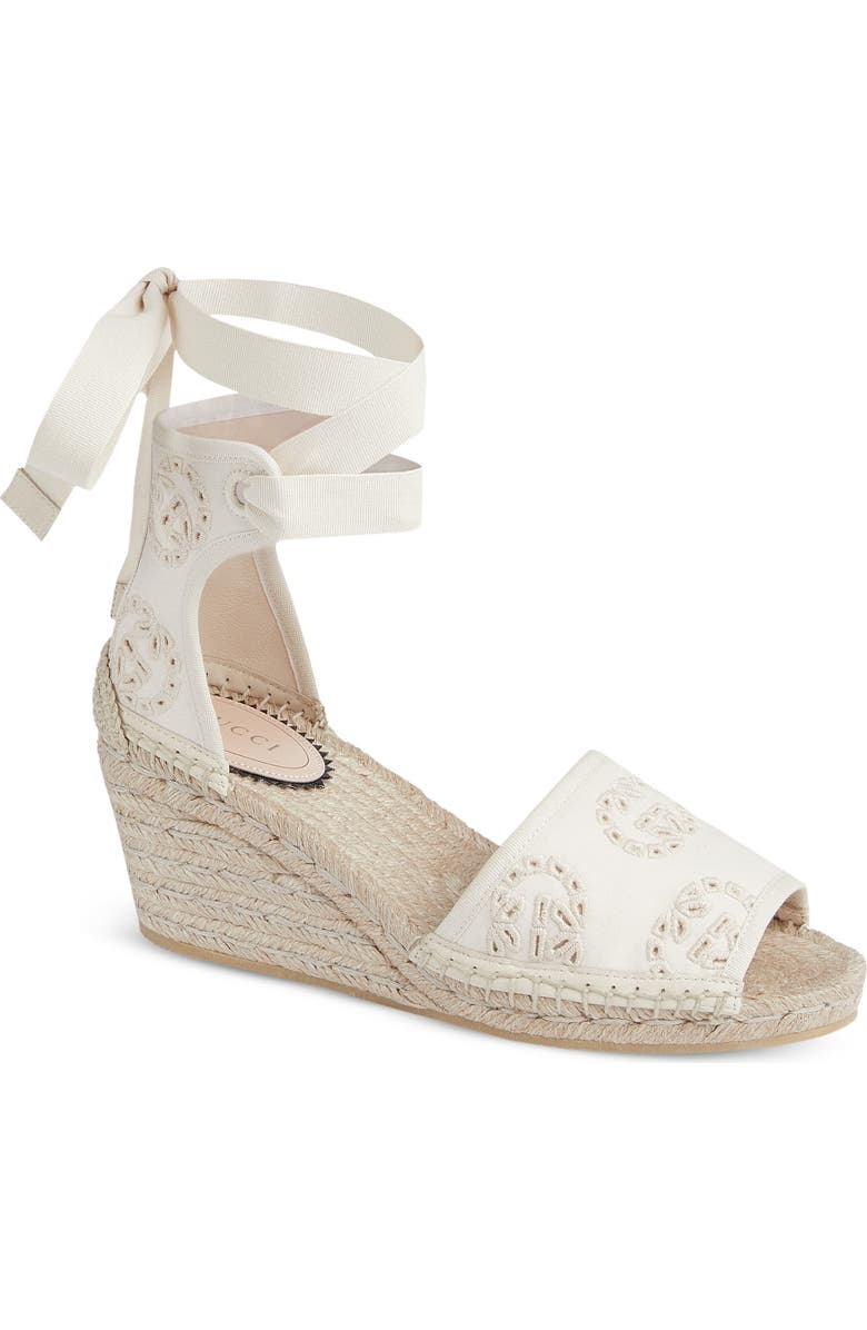 Gucci Damita Espadrille Wedge Sandal, Main, color,