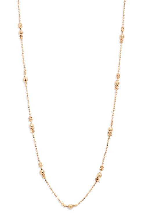 Shop Poppy Finch Mixed Flower Beaded Necklace In 18kyg
