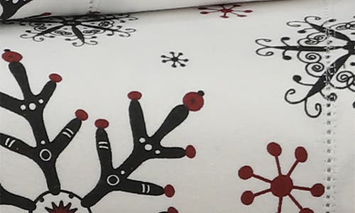 Azores Home Let It Snow Cotton Flannel Sheet Set In Neutral