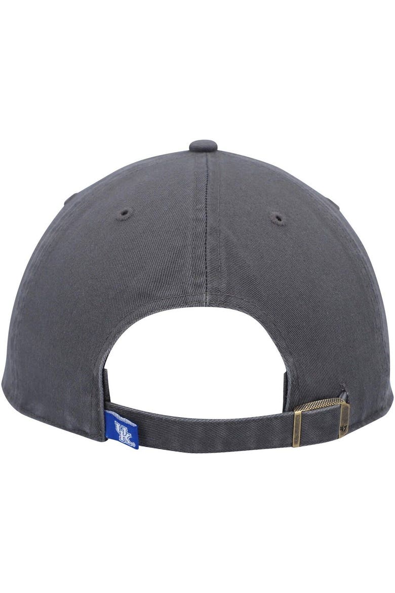 Men's '47 Charcoal Kentucky Wildcats Clean Up Adjustable Hat, Alternate, color, Charcoal