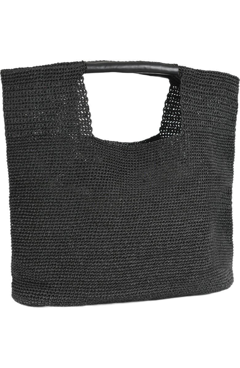 Forever & Always Shoes Carlotta Hand Woven Shoulder Bag with Leather Straps, Alternate, color,