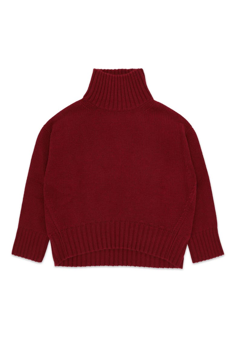 Ele High Neck Sweater, Main, color, Burgundy