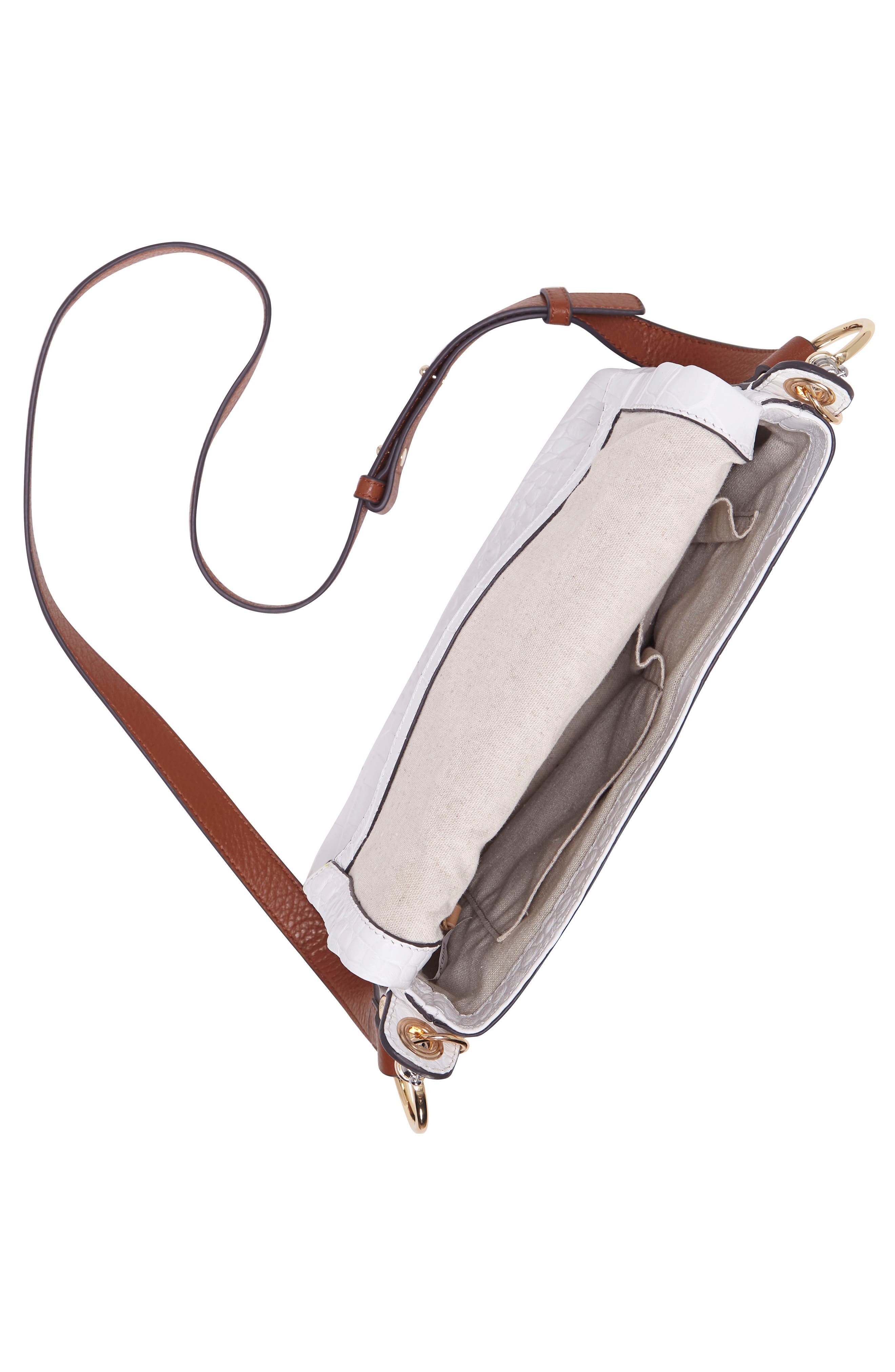 Palo Leather Crossbody Bag, Alternate, color, RADIANT WHITE