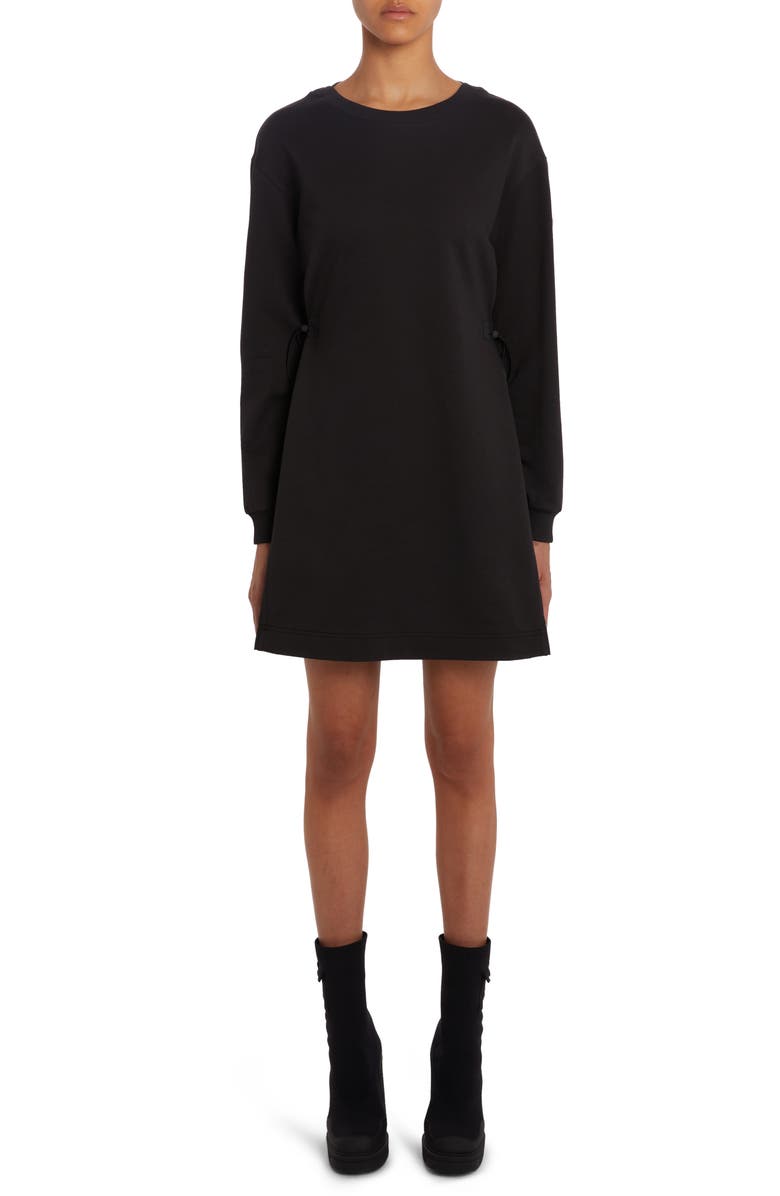 Moncler Long Sleeve Skater Sweatshirt Dress, Main, color,