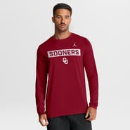 Jordan Brand Men's Jordan Brand Crimson Oklahoma Sooners Primetime Campus 2-Hit Legend Dri-FIT Long Sleeve T-Shirt