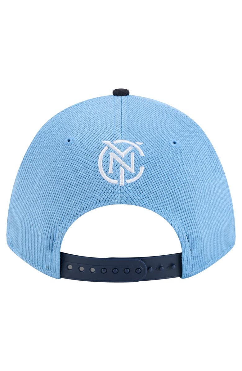 New Era Men's New Era Light Blue New York City FC 2025 Jersey Hook 9FORTY M-Crown Adjustable Hat, Alternate, color, 