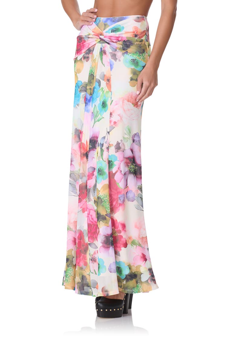 Amirah Floral Maxi Skirt, Alternate, color, WATERCOLOR BLOSSOM