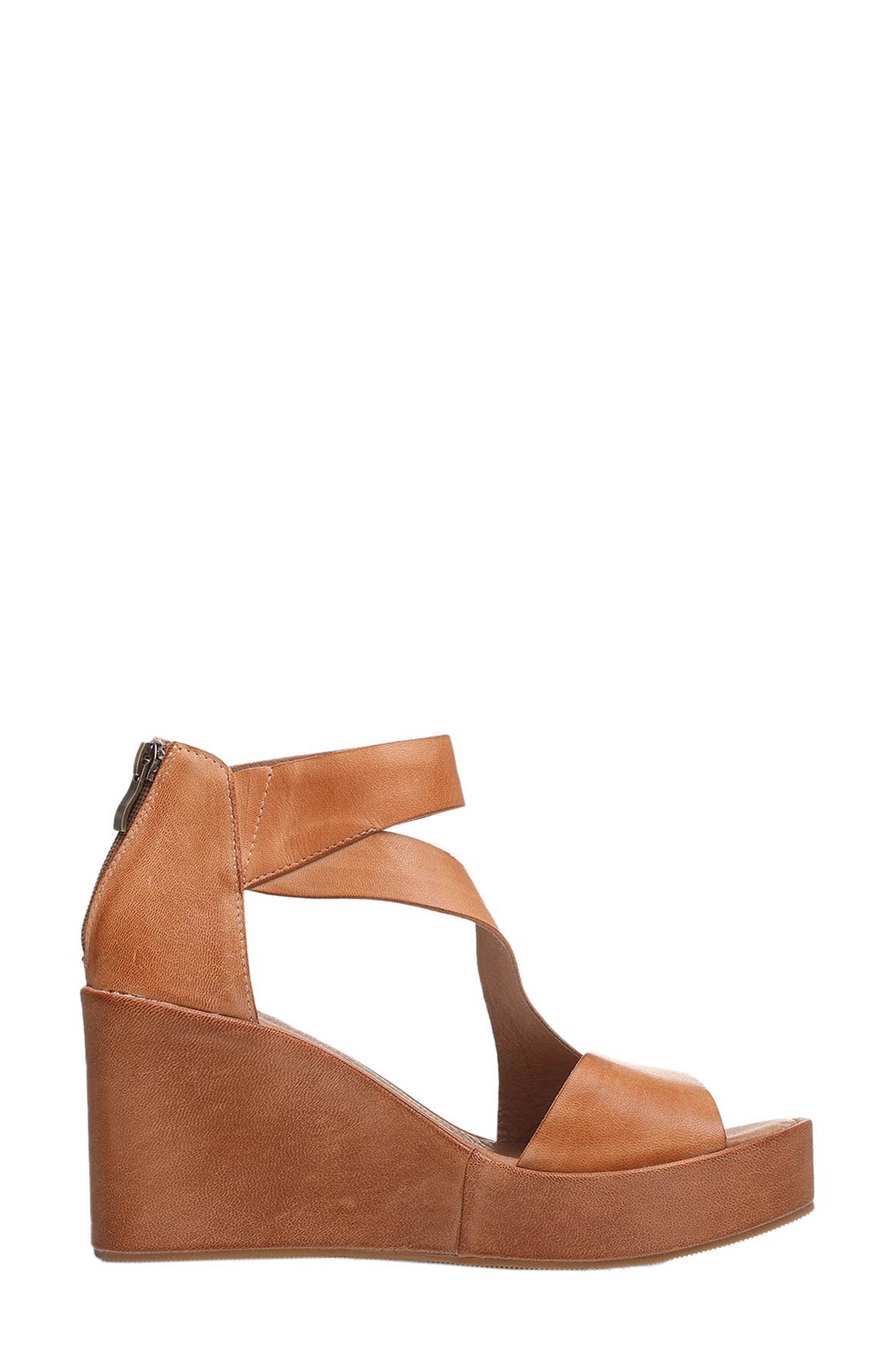 ANTELOPE Barclay Platform Wedge Leather Sandal, Alternate, color, 