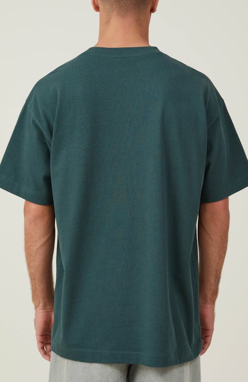 Cotton On Men's Box Fit Plain T-shirt In Pine Needle Green