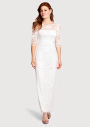 Alie Street London Lila 3/4 Sleeve Lace Maxi Gown