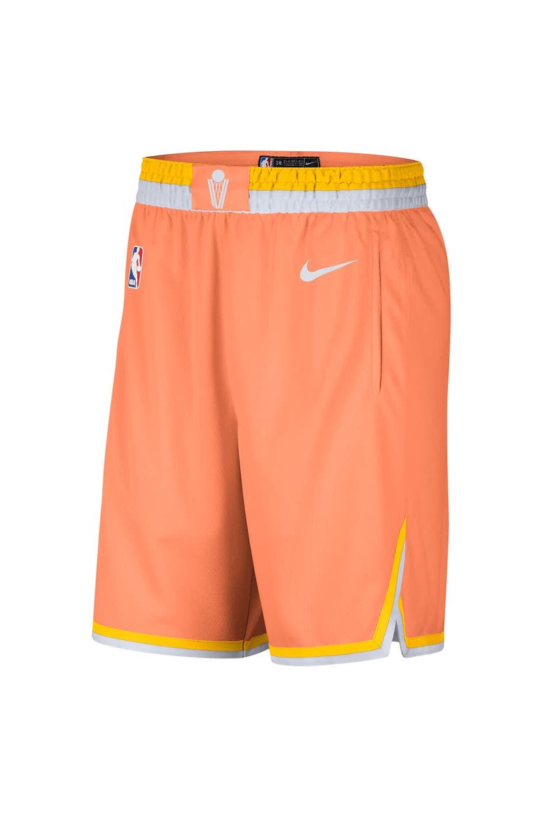 Men's Nike  Orange Cleveland Cavaliers 2025/26 City Edition Remix Dri-FIT Swingman Shorts, Alternate, color, Orange
