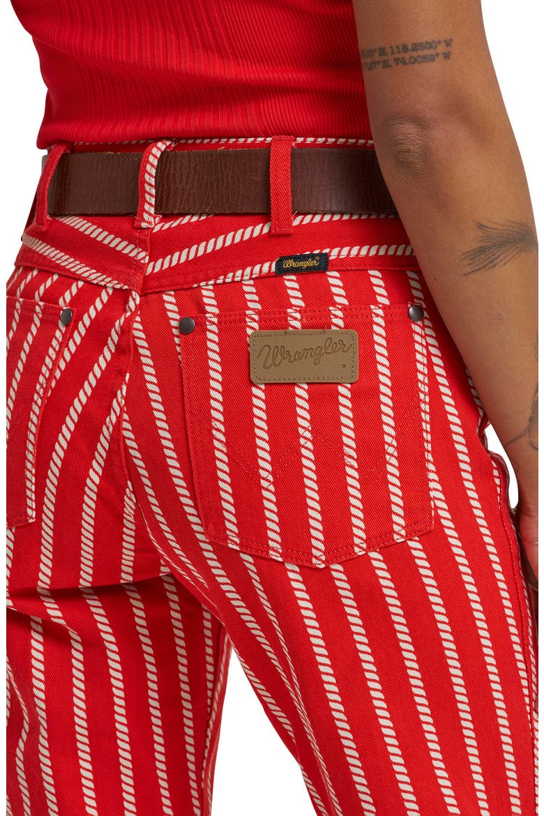 Wrancher Rope Stripe Mid Rise Bootcut Jeans, Alternate, color, ROPE