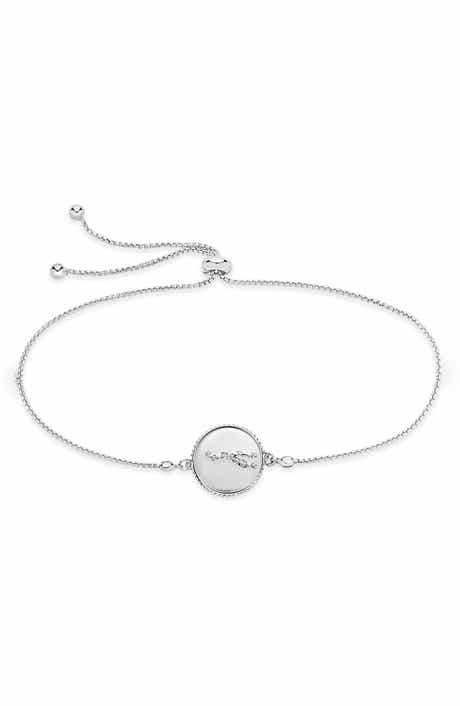 Sterling Forever Sterling Silver Constellation Disk Bolo Bracelet