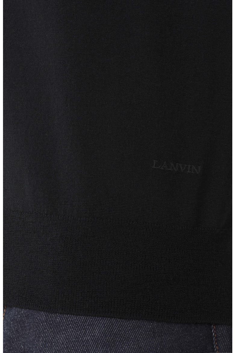 Classic Merino Wool Sweater, Alternate, color, Ebony