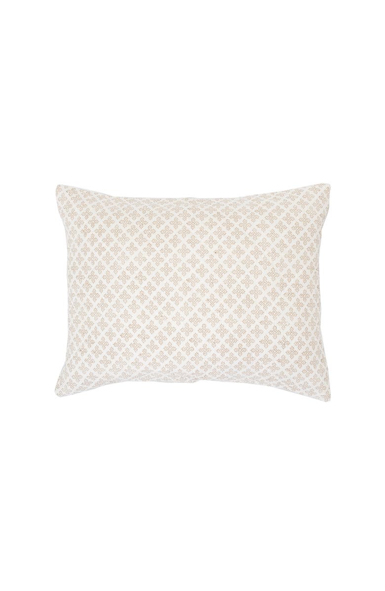 carol & frank 20" x 26" Talley Dune Tan Cotton Standard Sham - Machine Washable, Main, color, Brown