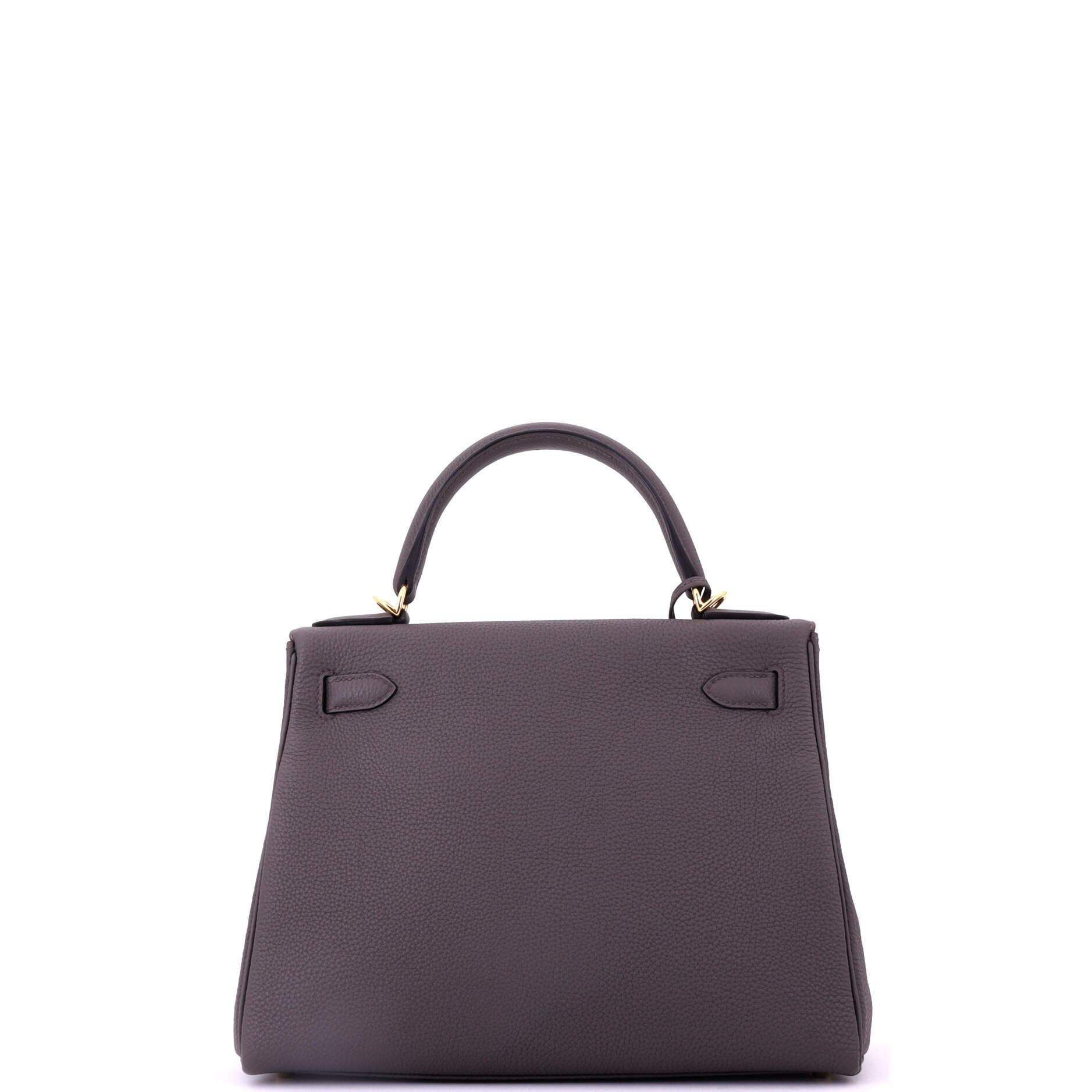 Pre-Owned Hermes Kelly Handbag Grey Togo with Gold Hardware 28, Alternate, color, 