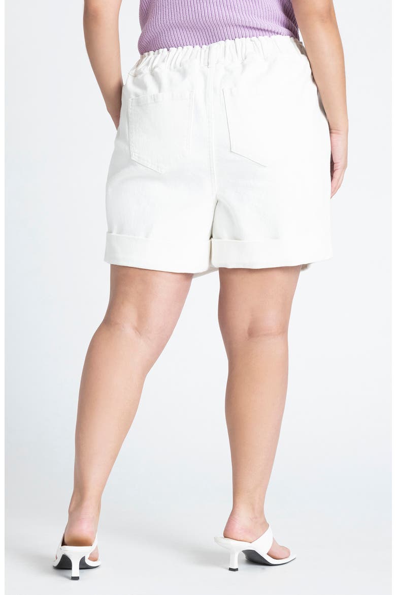 Pleated Shorts, Alternate, color, WHITE